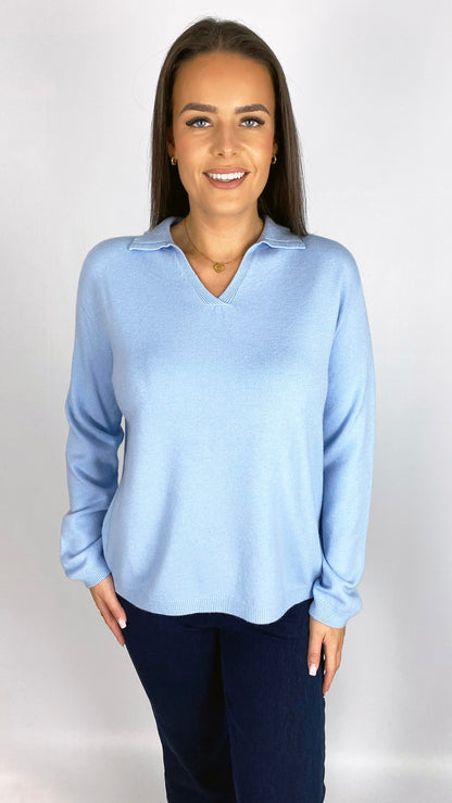 My collared v-neck jumper | 6 Colours | new! AW25