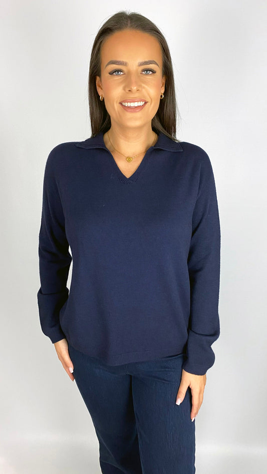 My collared v-neck jumper | 6 Colours | new! AW25 | back in!