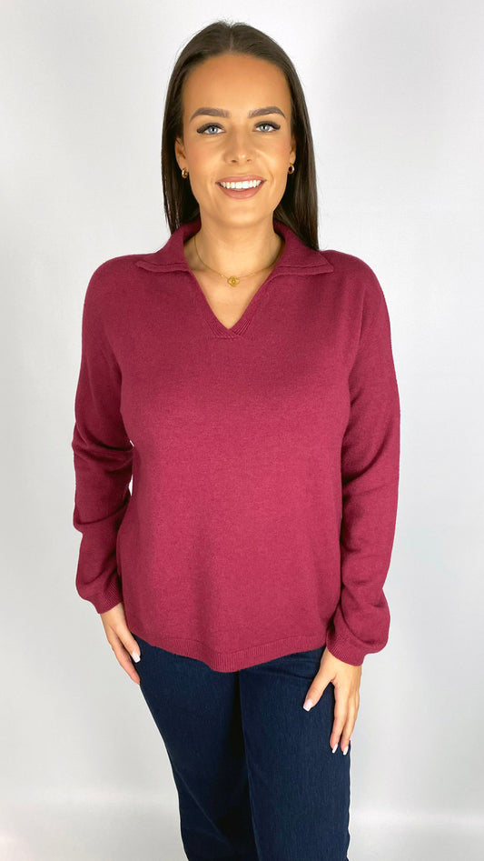 My collared v-neck jumper | 6 Colours | new! AW25