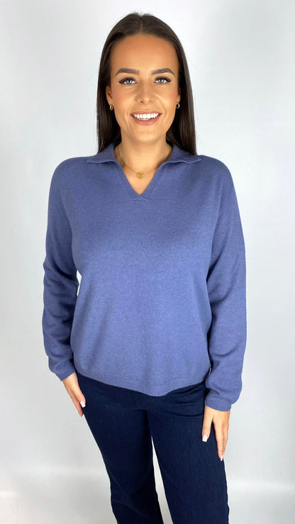 My collared v-neck jumper | 6 Colours | new! AW25