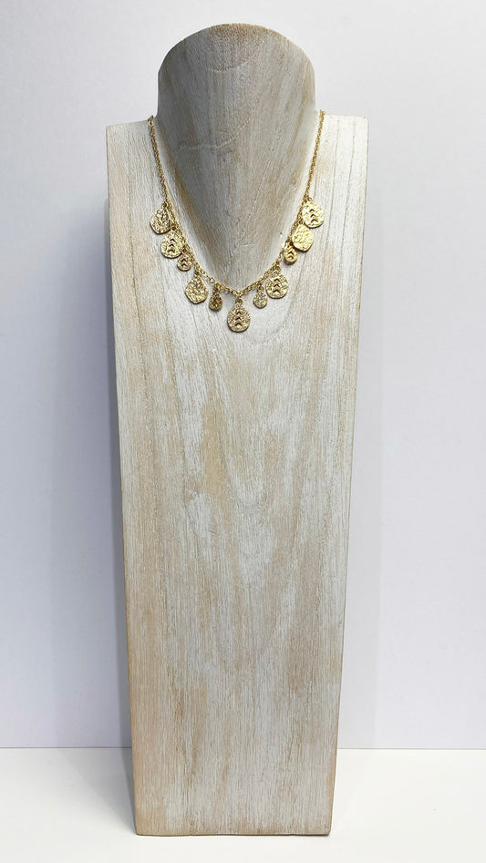 Hannah short necklace | Gold