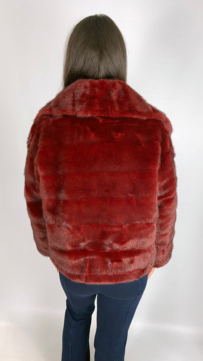 Faux fur collar jacket | 2 Colours