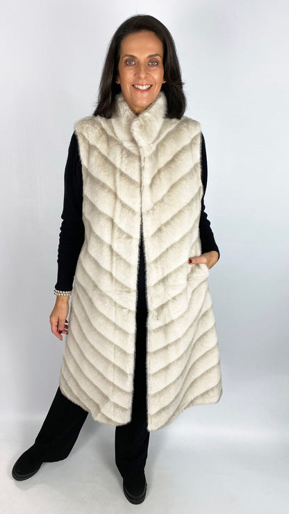 Longline faux fur gilet | 2 Colours | by Malissa J