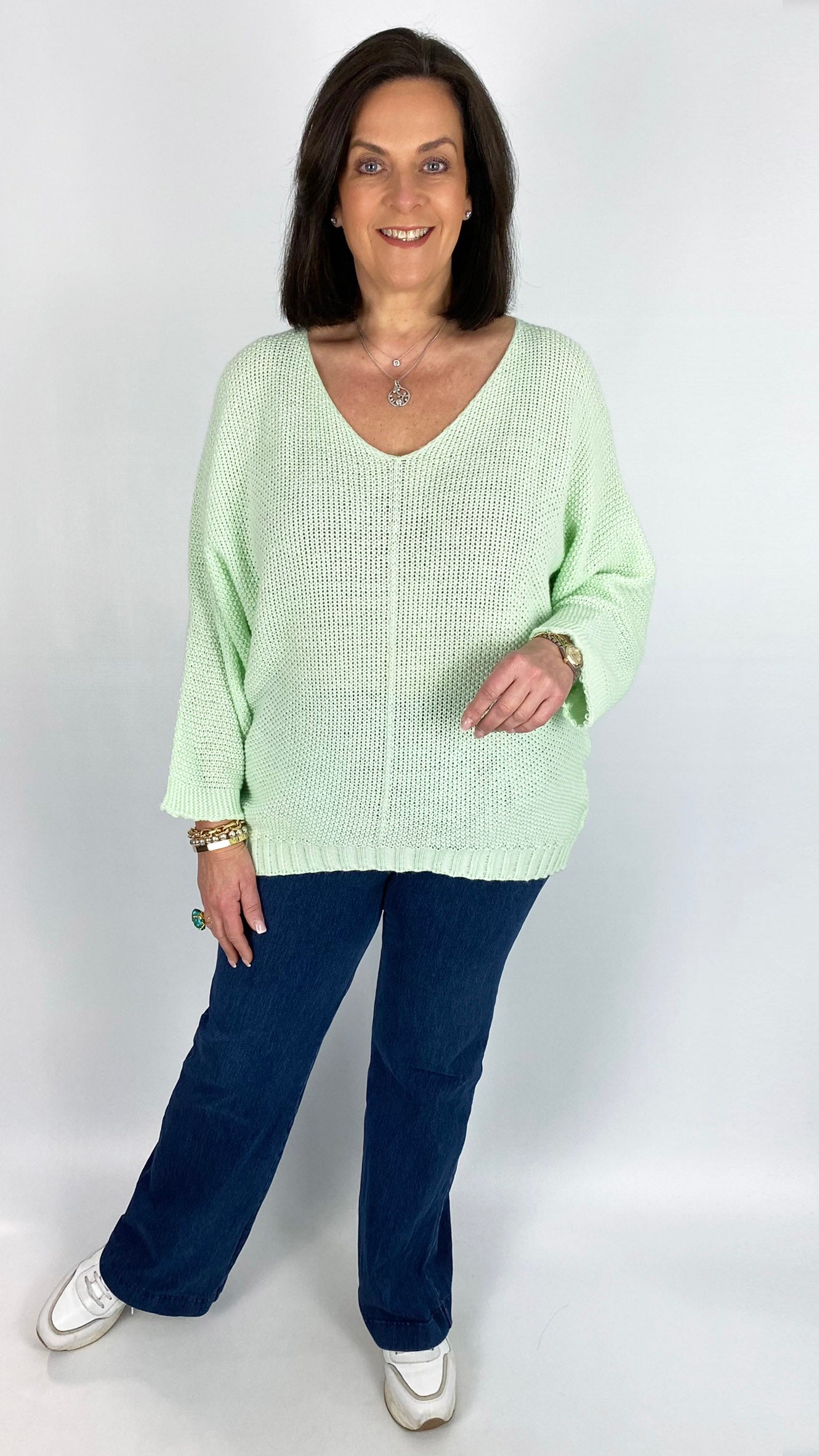 Centre seam v-neck jumper  | 5 Colours