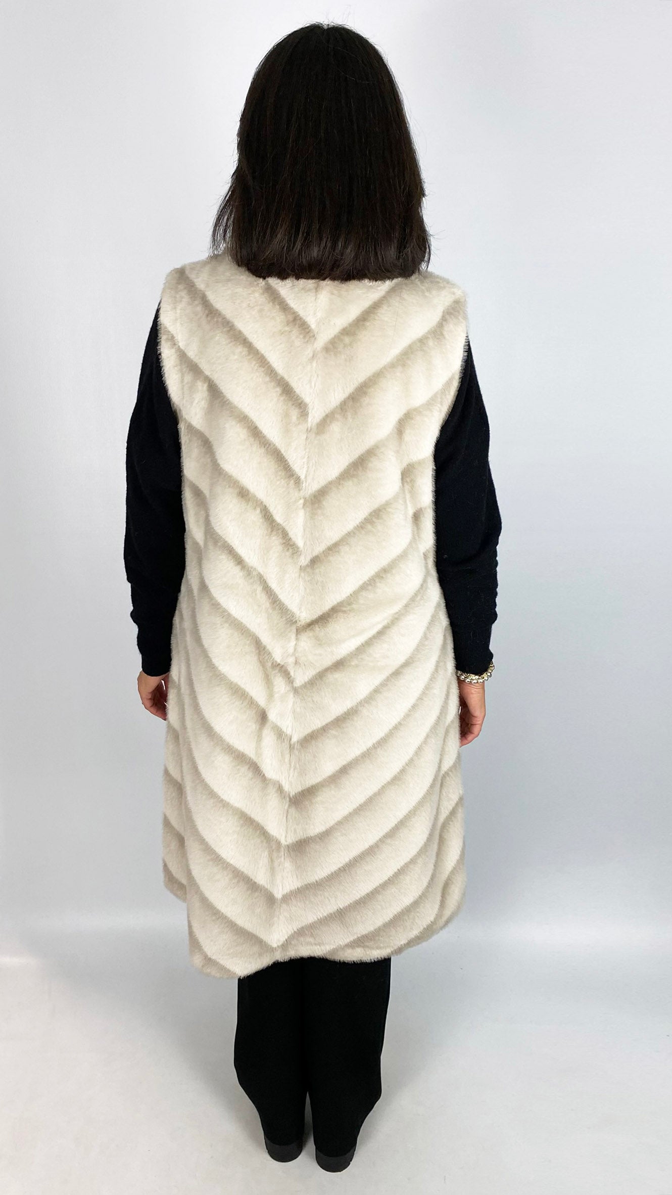 Longline faux fur gilet | 2 Colours | by Malissa J