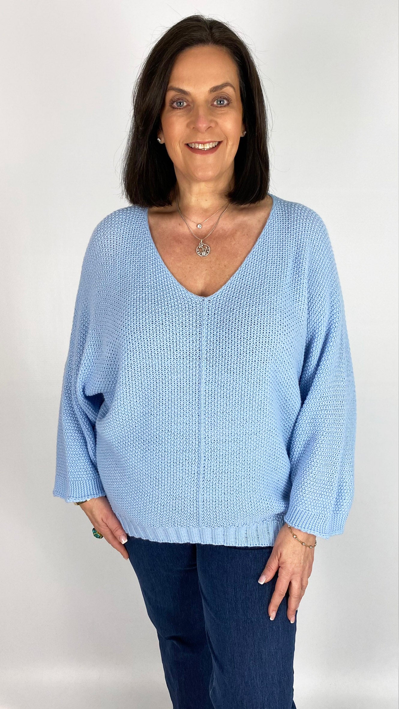 Centre seam v-neck jumper  | 5 Colours