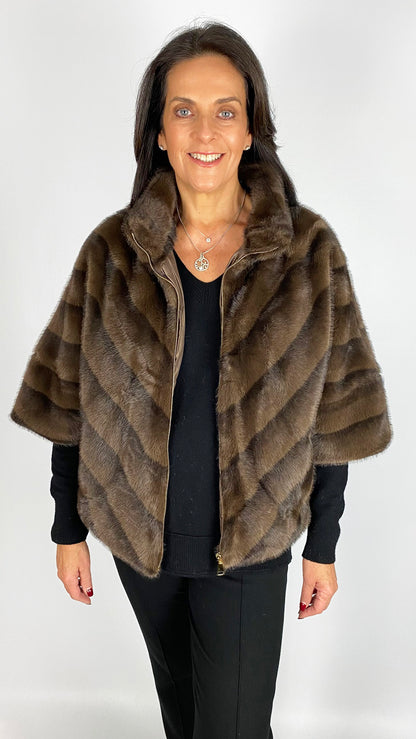 Zip-up faux fur jacket | 2 Colours | by Malissa J