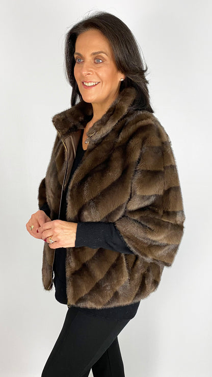 Zip-up faux fur jacket | 2 Colours | by Malissa J