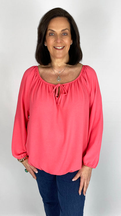 Gathered hem tie-or-not top | 10 Colours | almost gone