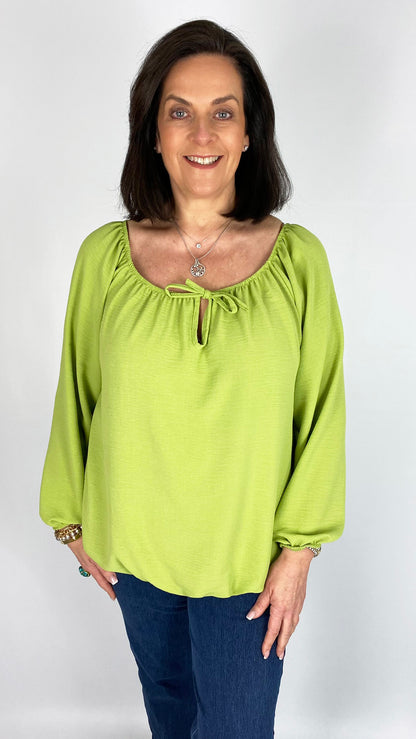 Gathered hem tie-or-not top | 10 Colours | almost gone