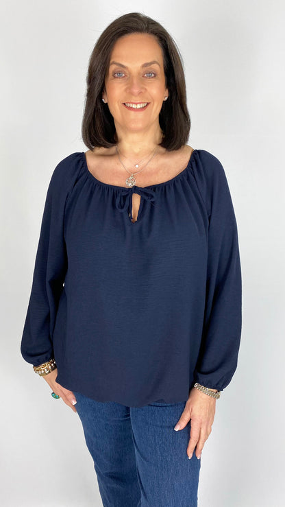 Gathered hem tie-or-not top | 10 Colours | almost gone