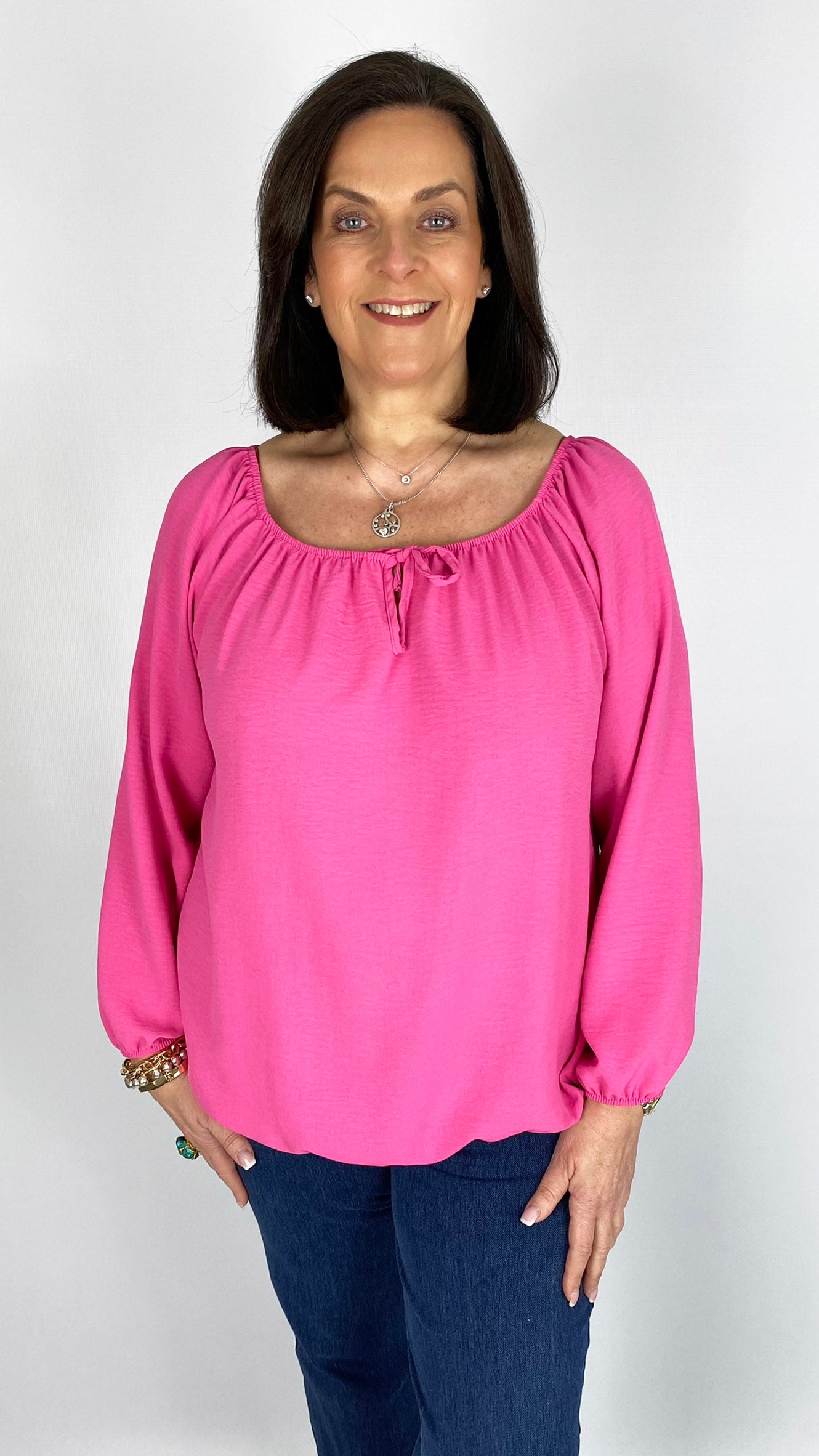 Gathered hem tie-or-not top | 10 Colours | almost gone