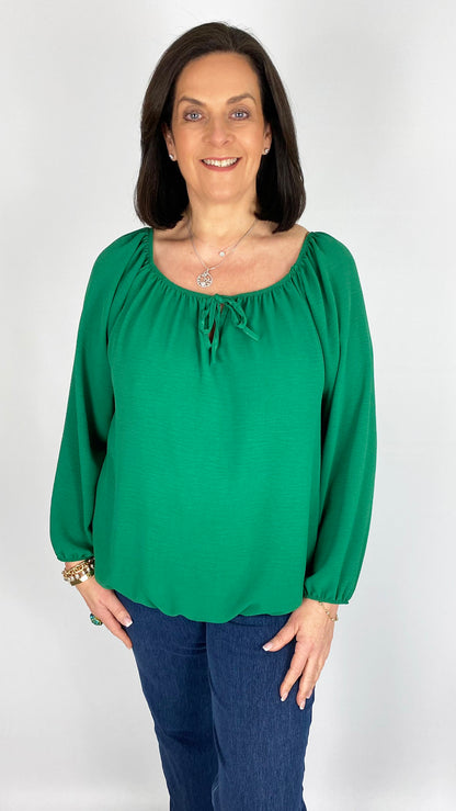 Gathered hem tie-or-not top | 10 Colours | almost gone