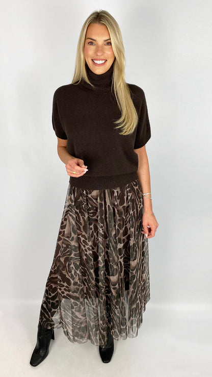 Animal print tulle skirt | 2 Colours