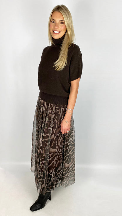Animal print tulle skirt | 2 Colours