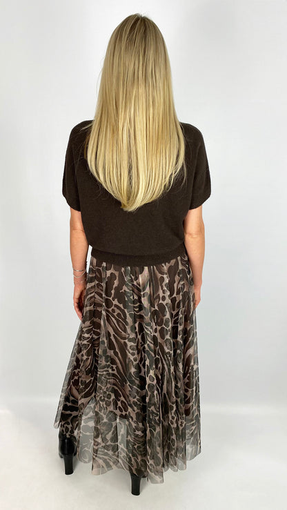 Animal print tulle skirt | 2 Colours
