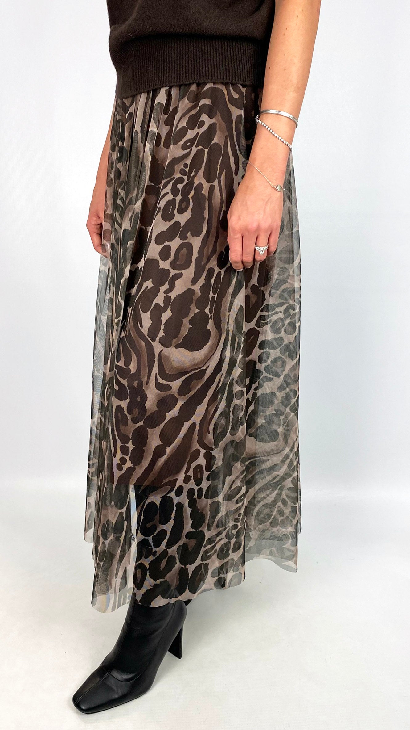 Animal print tulle skirt | 2 Colours