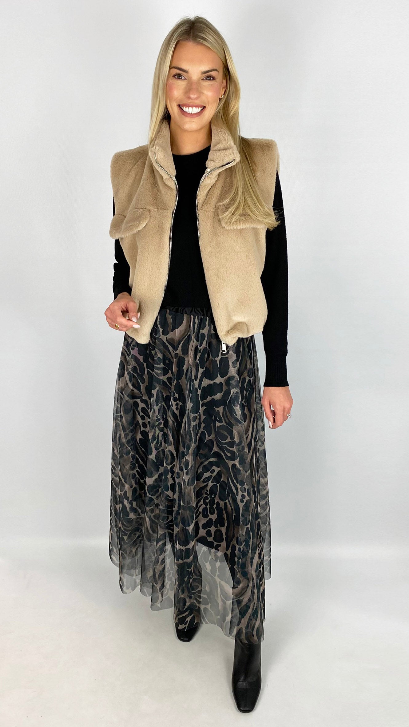 Animal print tulle skirt | 2 Colours