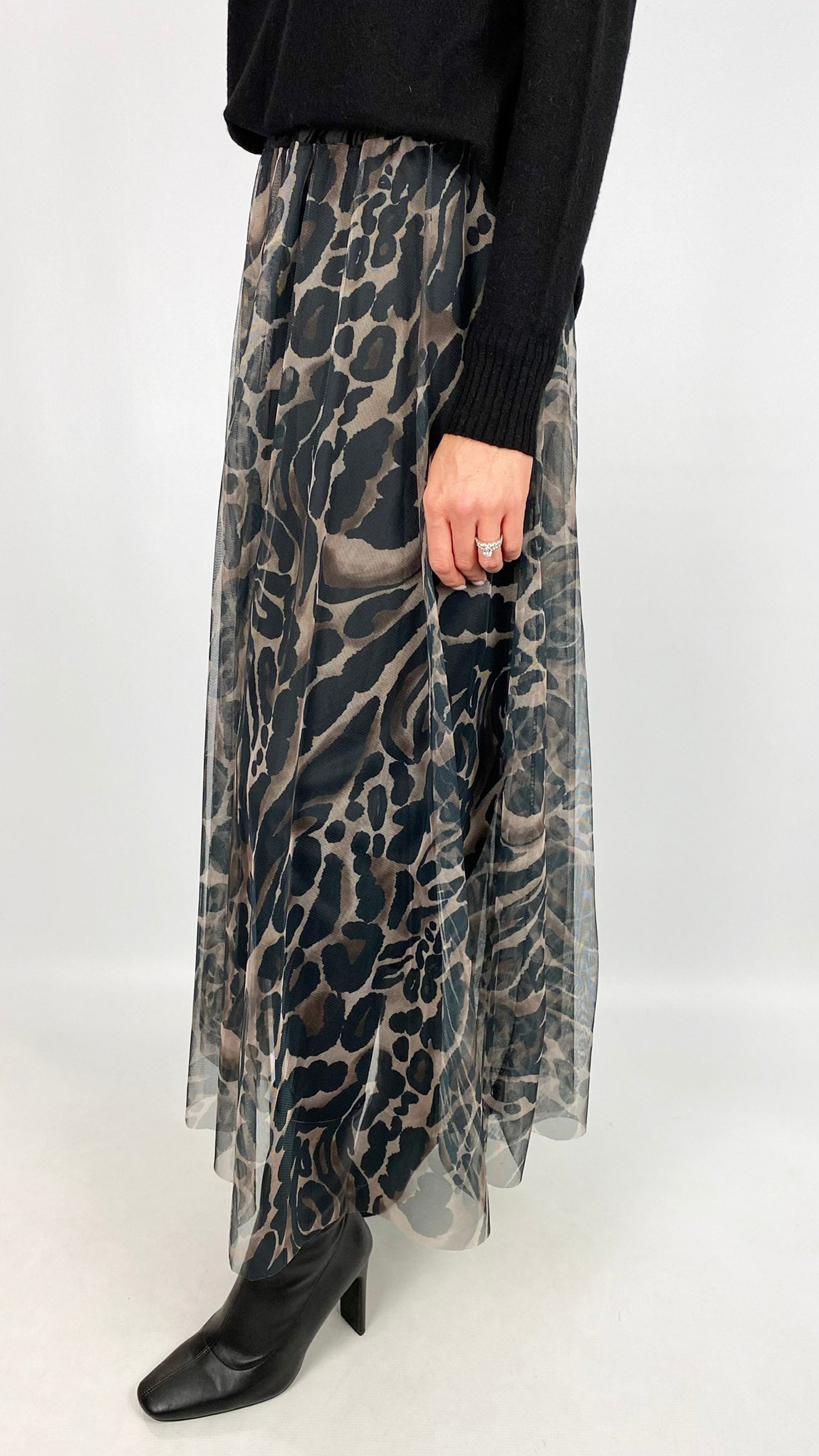 Animal print tulle skirt | 2 Colours