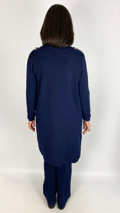 Military inspired edge-to-edge coatigan | 4 Colours