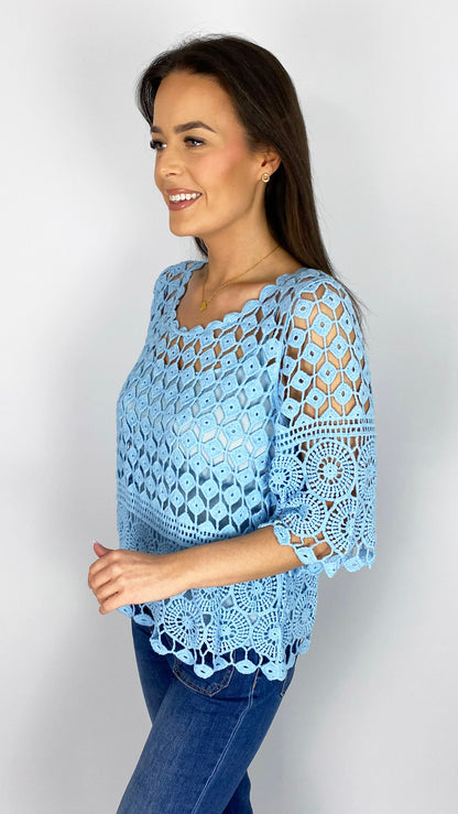 Crochet top w/ cami | 4 Colours