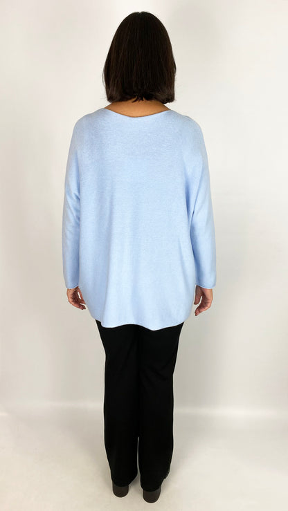 Ultra-soft oversized v-neck jumper | 6 Colours