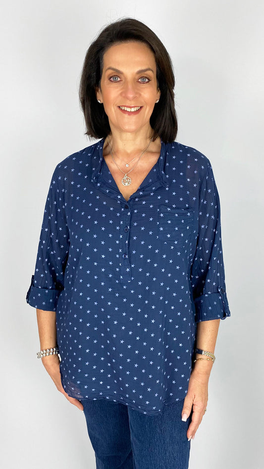 Multi star cotton shirt | 5 Colours