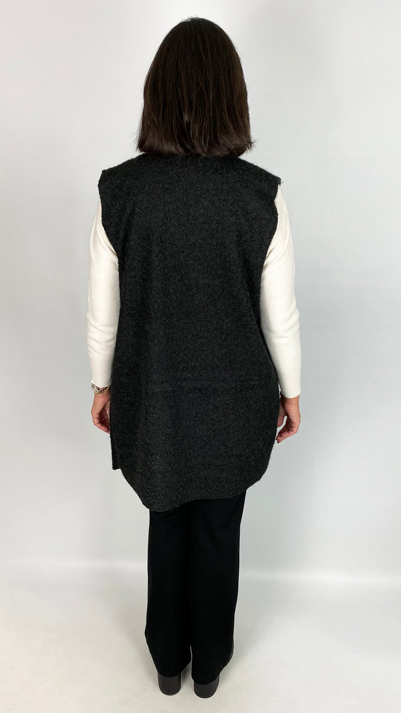 Boucle waterfall longline gilet | 2 Colours