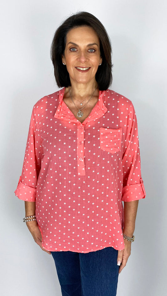 Multi star cotton shirt | 5 Colours