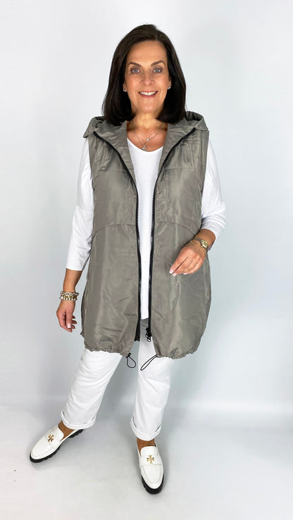 Hooded Jacket with Detachable Sleeves | 2 Colours | by Malissa J | last 1s