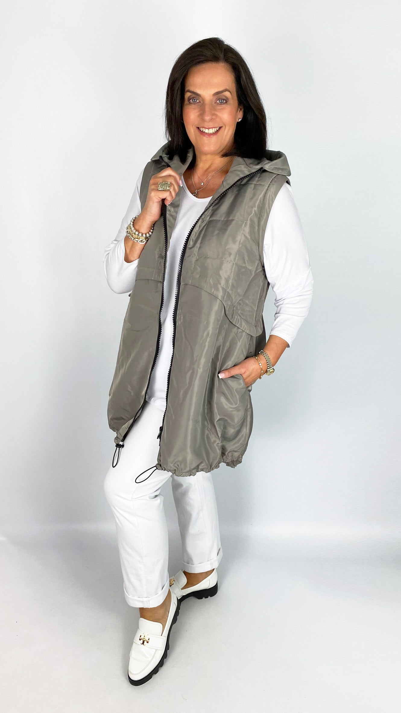 Hooded Jacket with Detachable Sleeves | 2 Colours | by Malissa J | last 1s