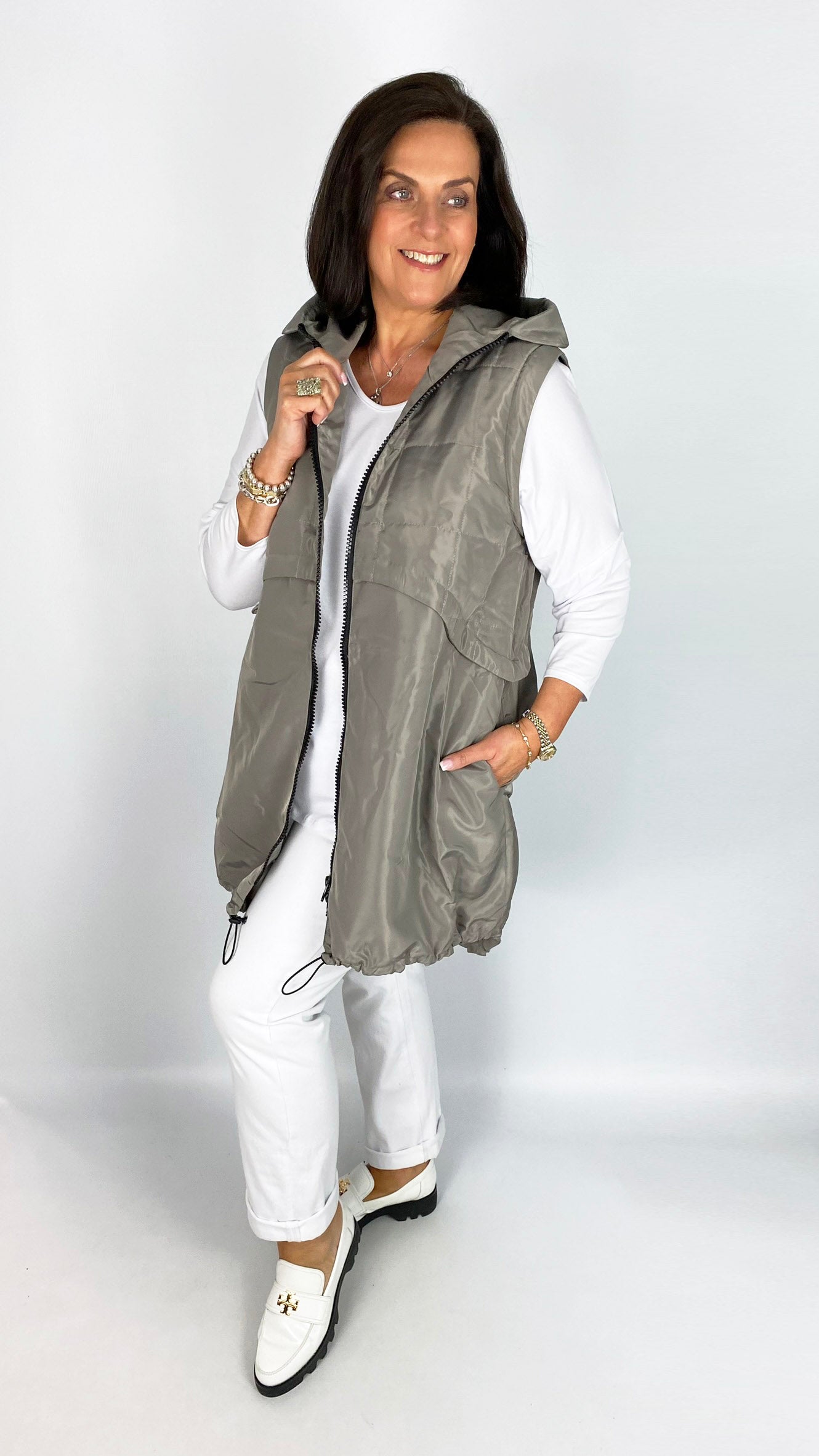 Hooded Jacket with Detachable Sleeves | 2 Colours | by Malissa J | last 1s