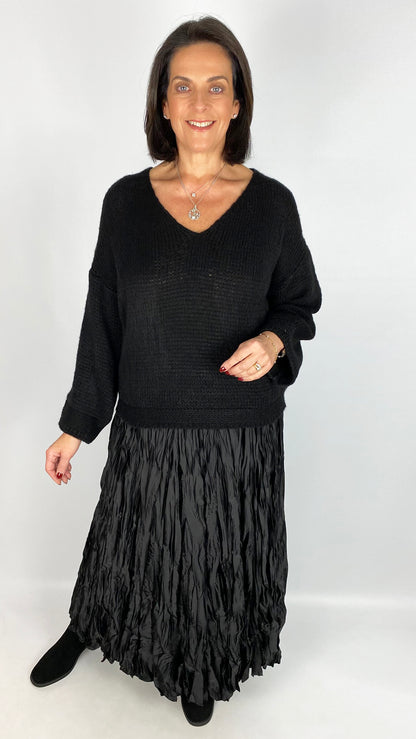 Cosy v-neck knitted jumper | 4 Colours