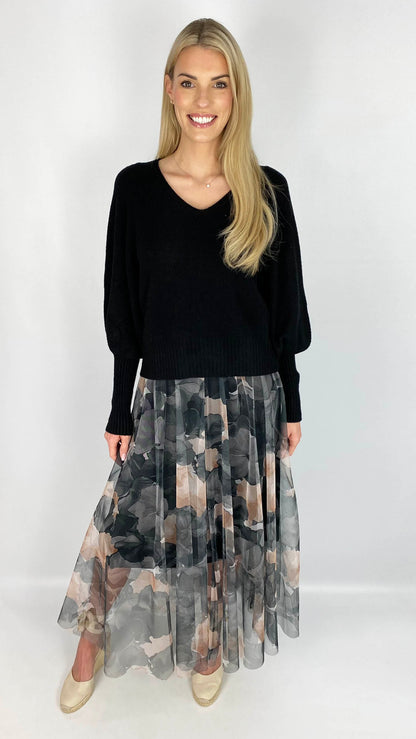 Print tulle layered skirt | 3 Colours