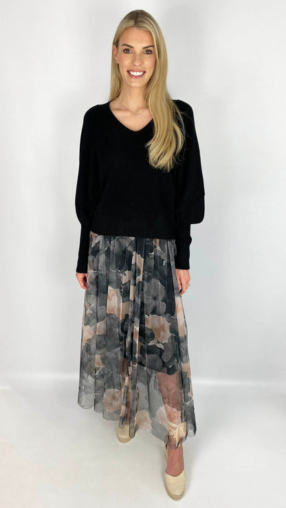 Print tulle layered skirt | 3 Colours