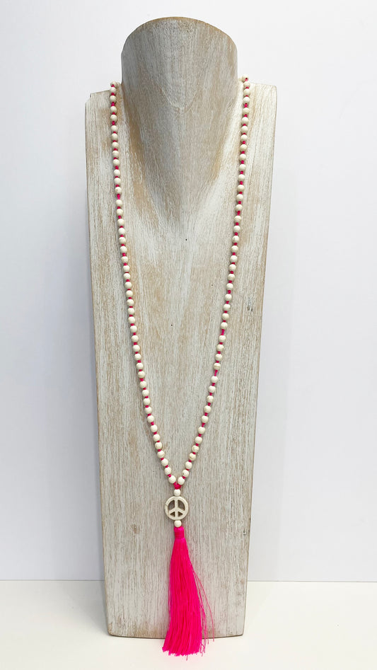 Beaded tassel necklace (6 Styles)
