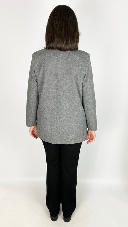 Herringbone button-up blazer | 2 Colours