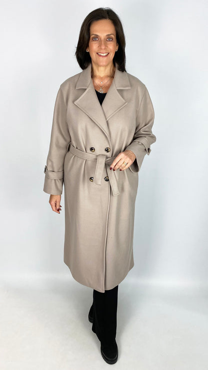 Double breasted longline trench coat | 3 Colours