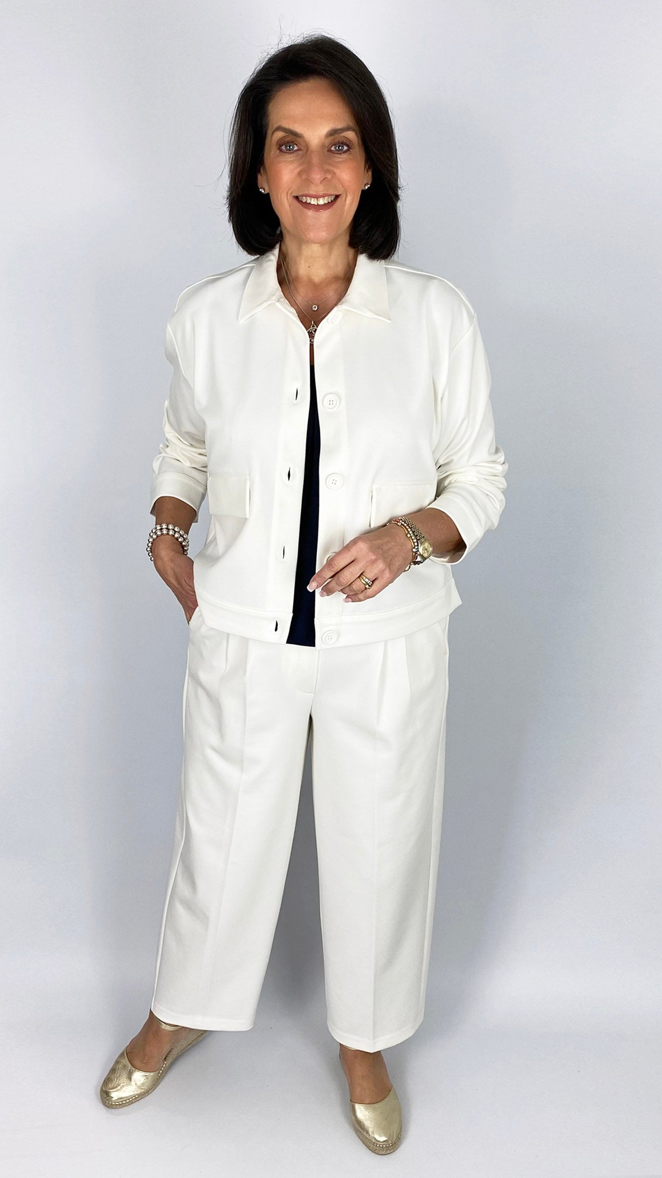 Interlock short jacket | Cream | by Smith & Soul