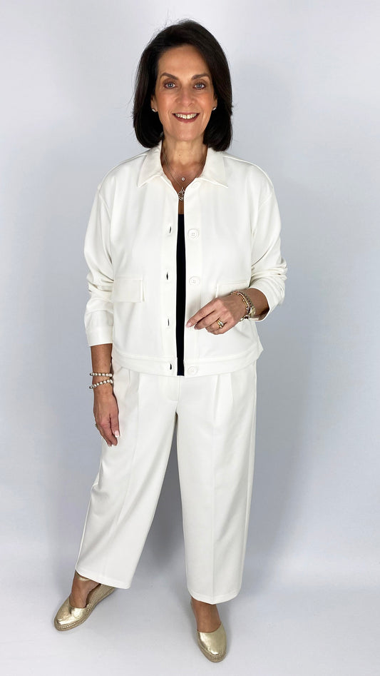 Interlock short jacket | Cream | by Smith & Soul