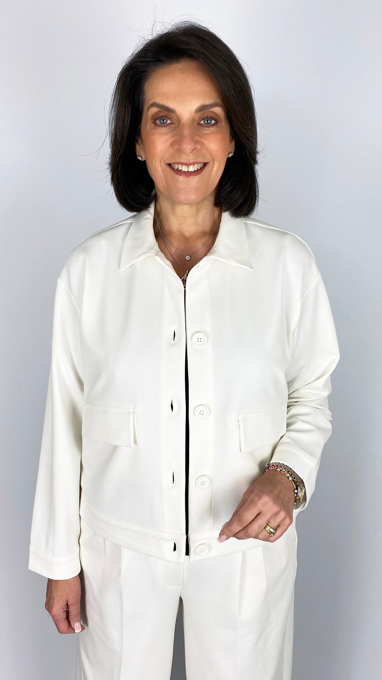Interlock short jacket | Cream | by Smith & Soul