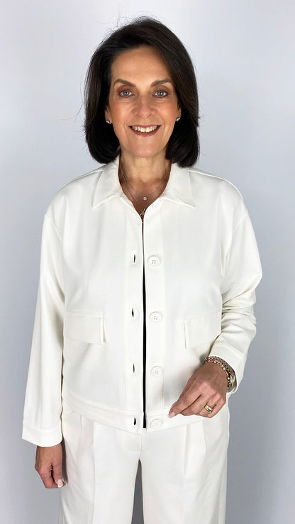 Interlock short jacket | Cream | by Smith & Soul