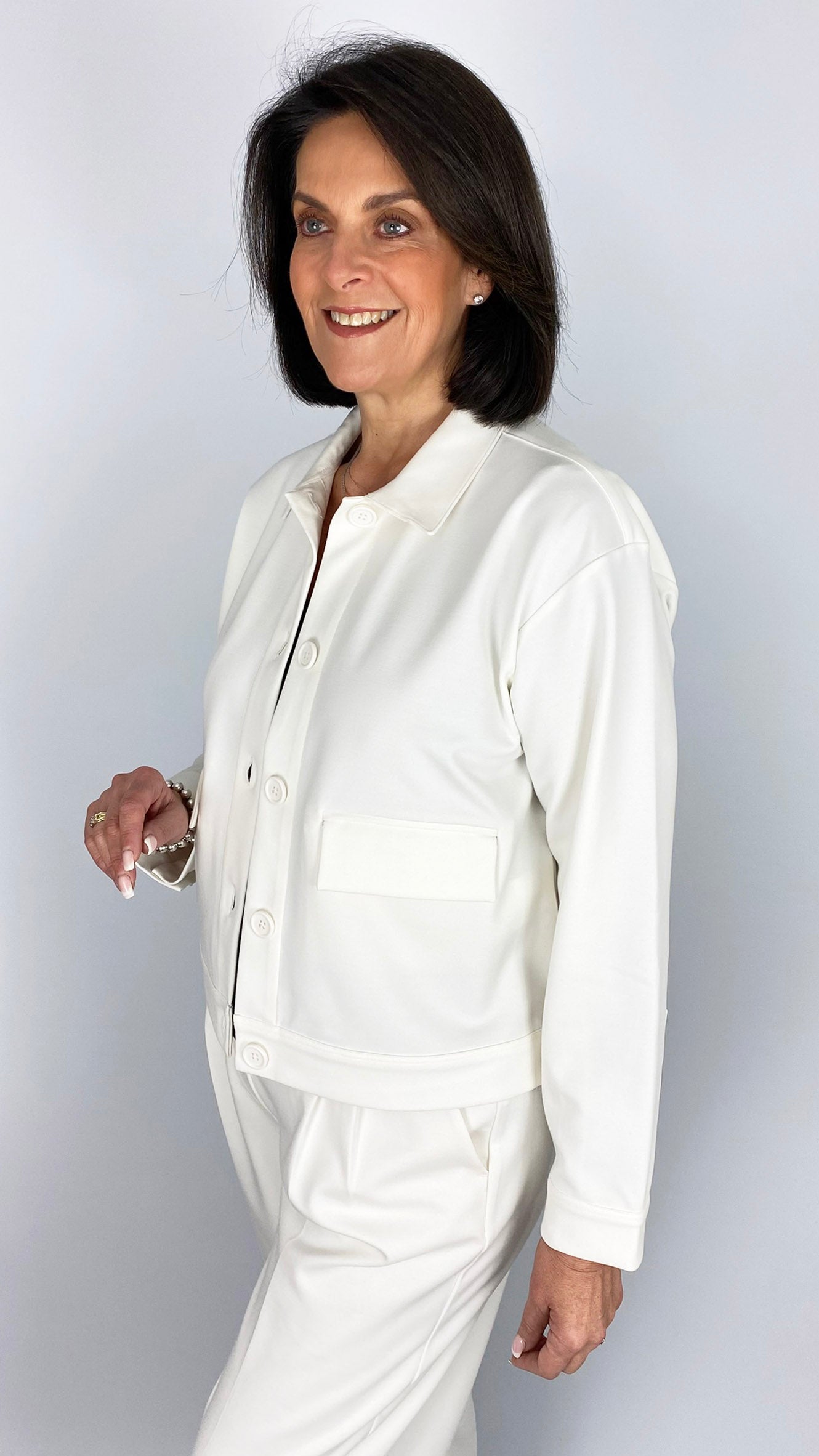 Interlock short jacket | Cream | by Smith & Soul