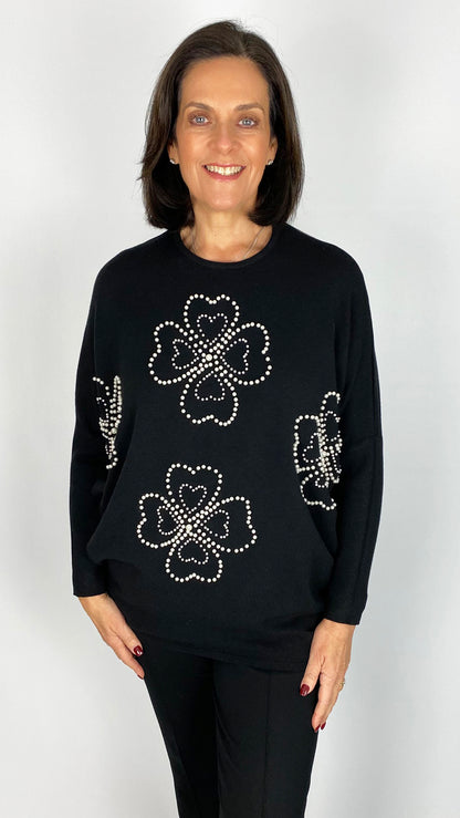 Pearl embellished jumper | 3 Colours