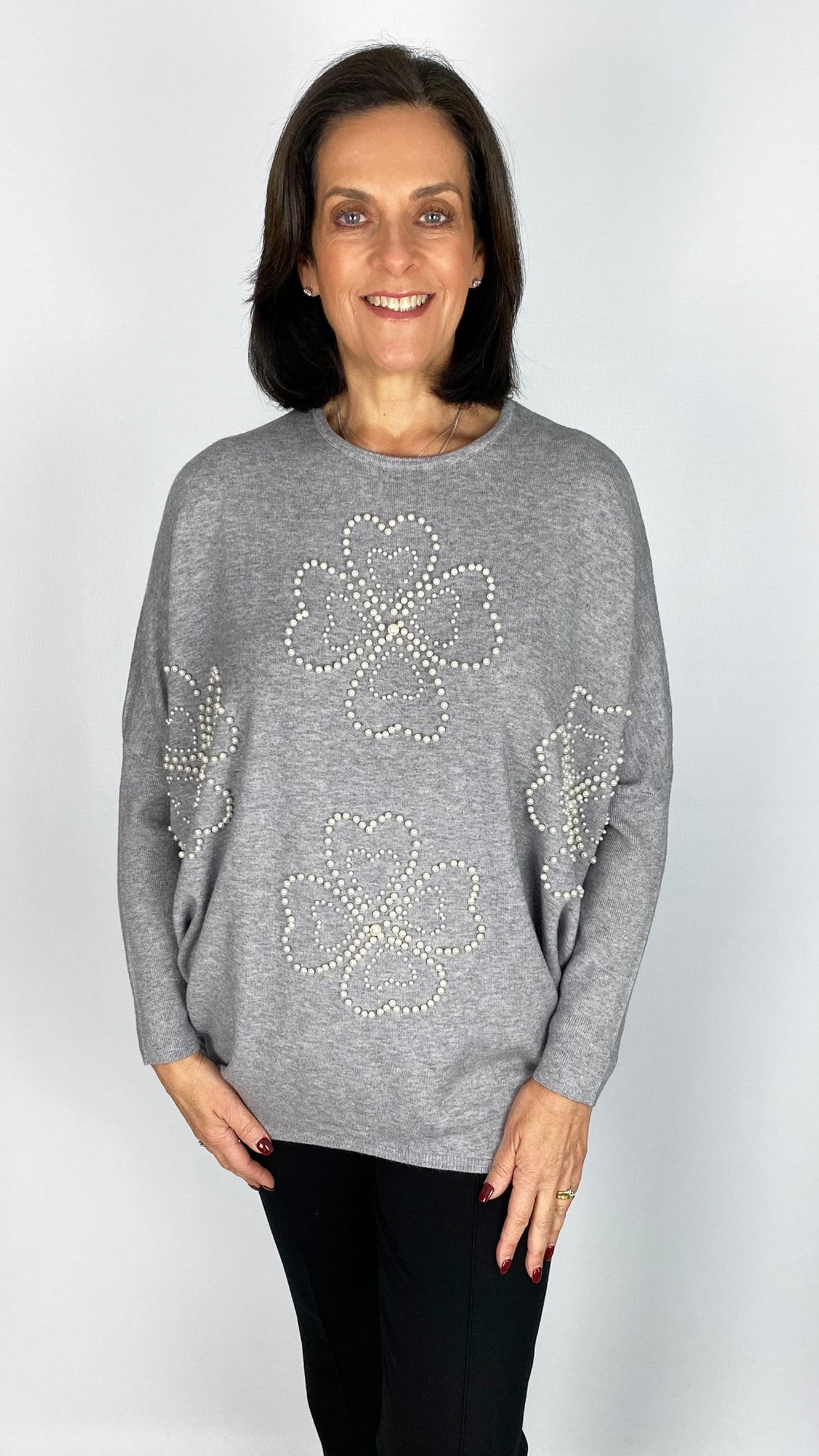 Pearl embellished jumper | 3 Colours