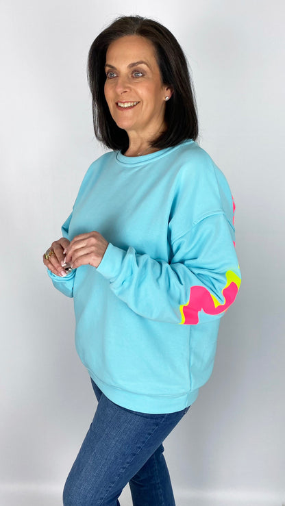 'More Amor' neon slogan sweatshirt | 6 Colours