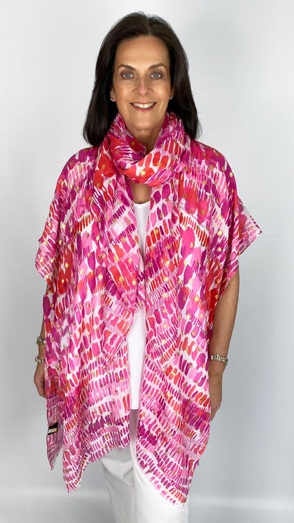 Print & gold foil kimono & scarf set | 2 colours | by Malissa J