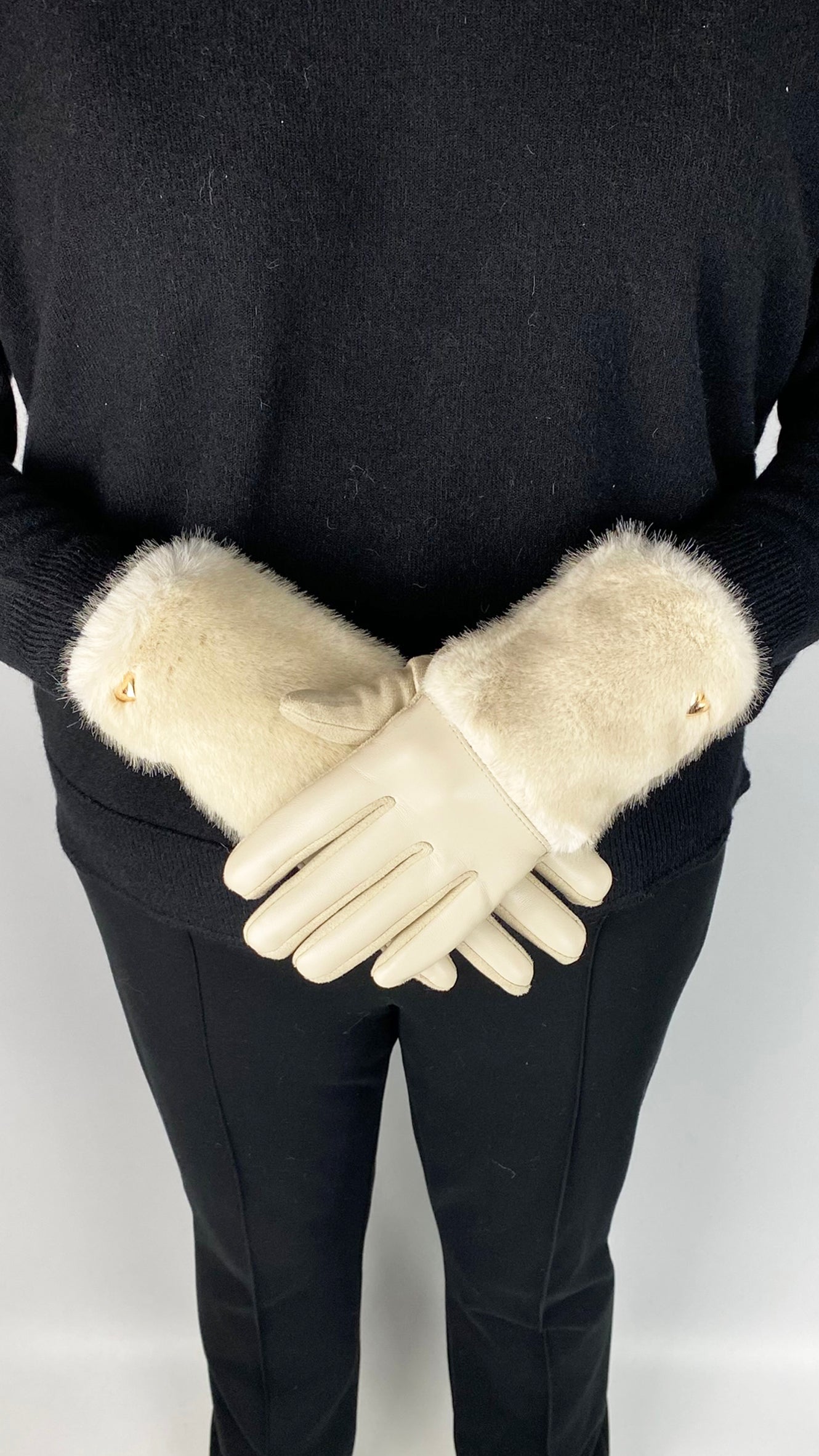 Faux leather & faux fur gloves | 3 Colours