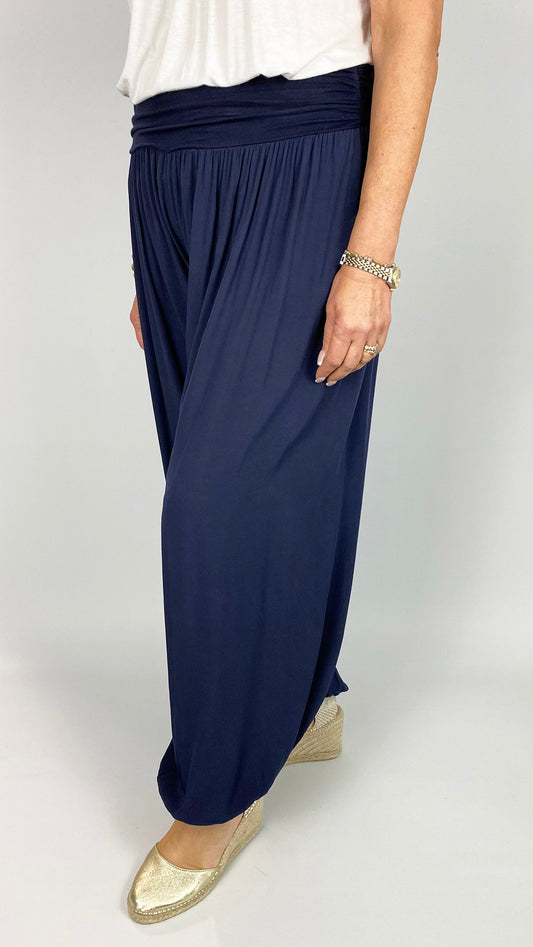 Ruched waistband jersey harem pants | 6 colours | back in! + new! Rust