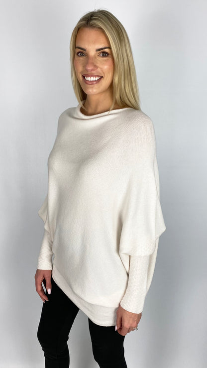 My soft asymmetric on/off the shoulder jumper | 3 Colours | back in!